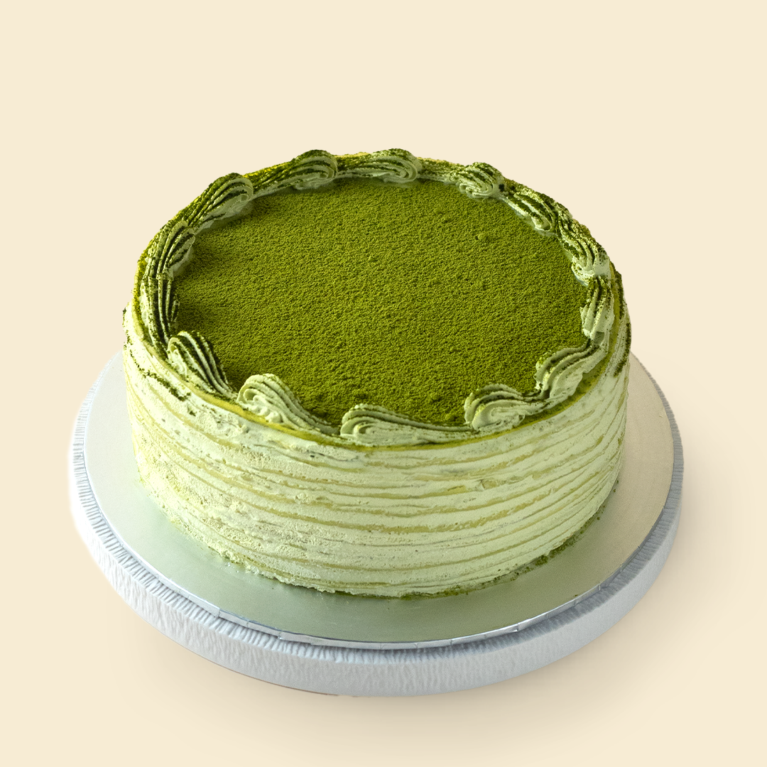 Matcha Mille Crepe Cake