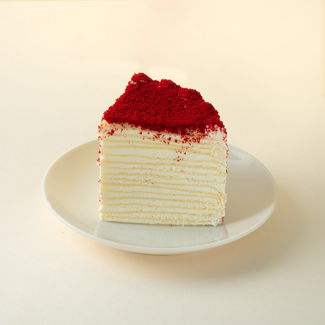 Red Velvet Mille Crepe Cake