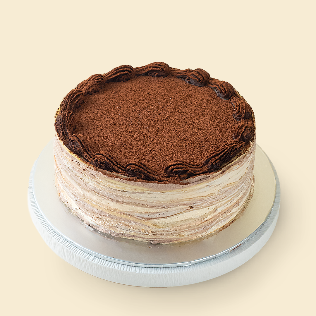 Tiramisu Mille Crepe Cake